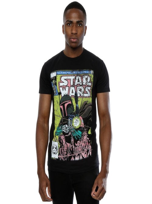 Star Wars - T-shirt motif Boba Fett motif/style bande dessinée - Kiabi