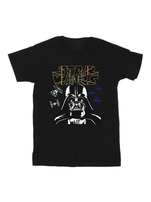 Star Wars - T-shirt motif Dark Vador motif/style logo COMP - Kiabi