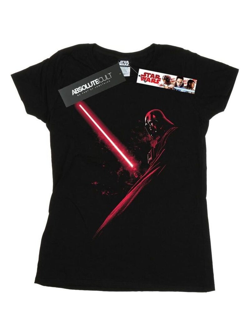 Star Wars - T-shirt motif Dark Vador motif/style Ombre Noir - Kiabi