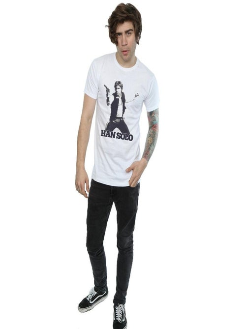 Star Wars - T-shirt motif Han Solo motif/style photo rétro - Kiabi