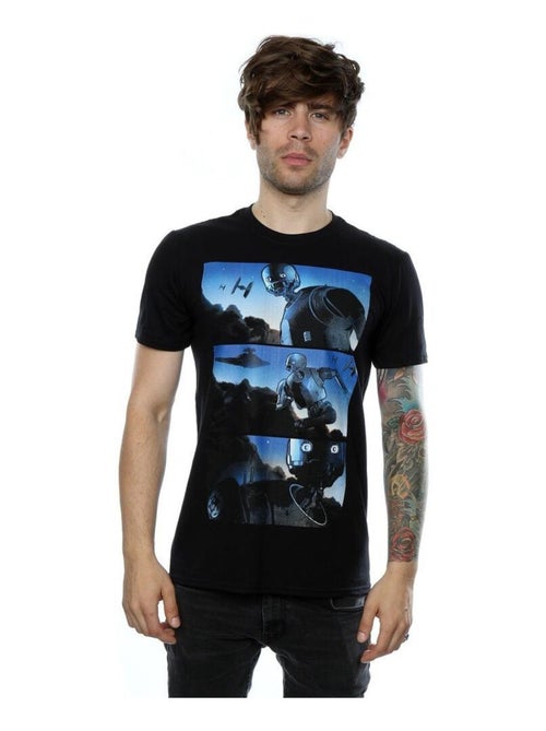 Star Wars - T-shirt motif K-2SO motif/style bande dessinée ROGUE ONE - Kiabi