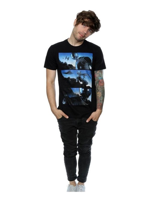 Star Wars - T-shirt motif K-2SO motif/style bande dessinée ROGUE ONE - Kiabi
