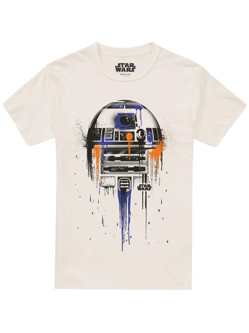 Star Wars - T-shirt motif R2-D2 style peinture dégoulinante - Kiabi