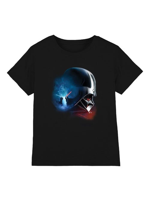 Star Wars - T-shirt motifs Obi-Wan Kenobi et Vador style poster - Enfan (Obi-Wan Kenobi, Dark Vador) - Kiabi