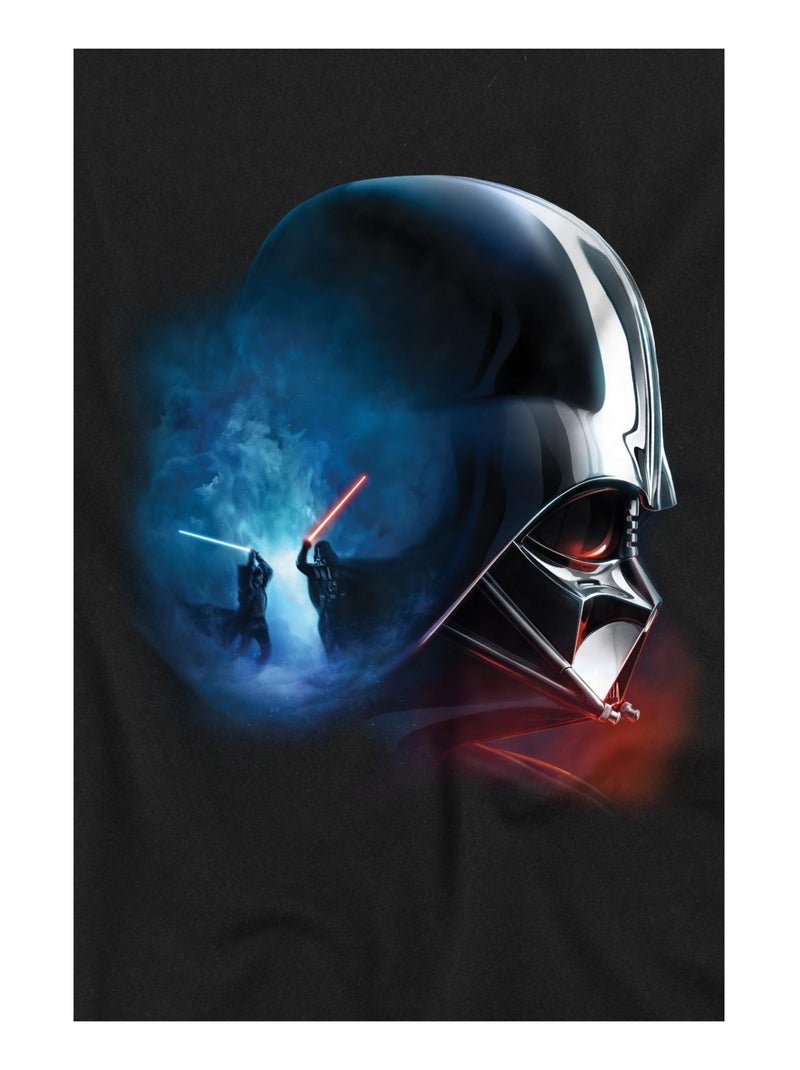 Star Wars - T-shirt motifs Obi-Wan Kenobi et Vador style poster Noir - Kiabi