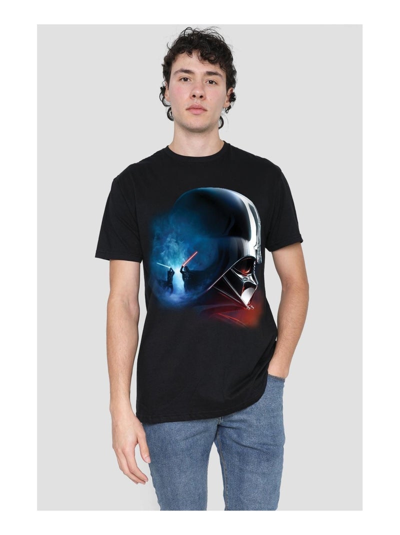 Star Wars - T-shirt motifs Obi-Wan Kenobi et Vador style poster Noir - Kiabi