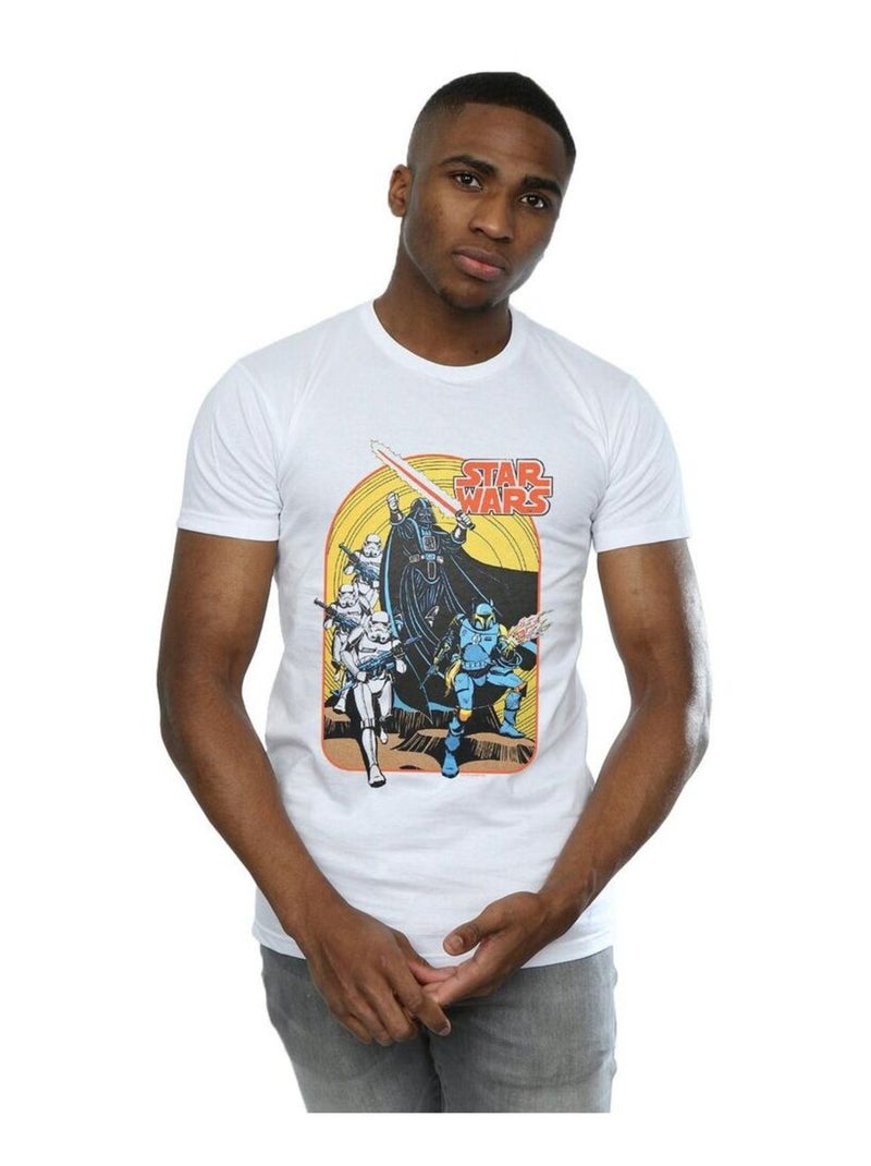Star Wars - T-shirt motif/style bande dessinée Blanc - Kiabi