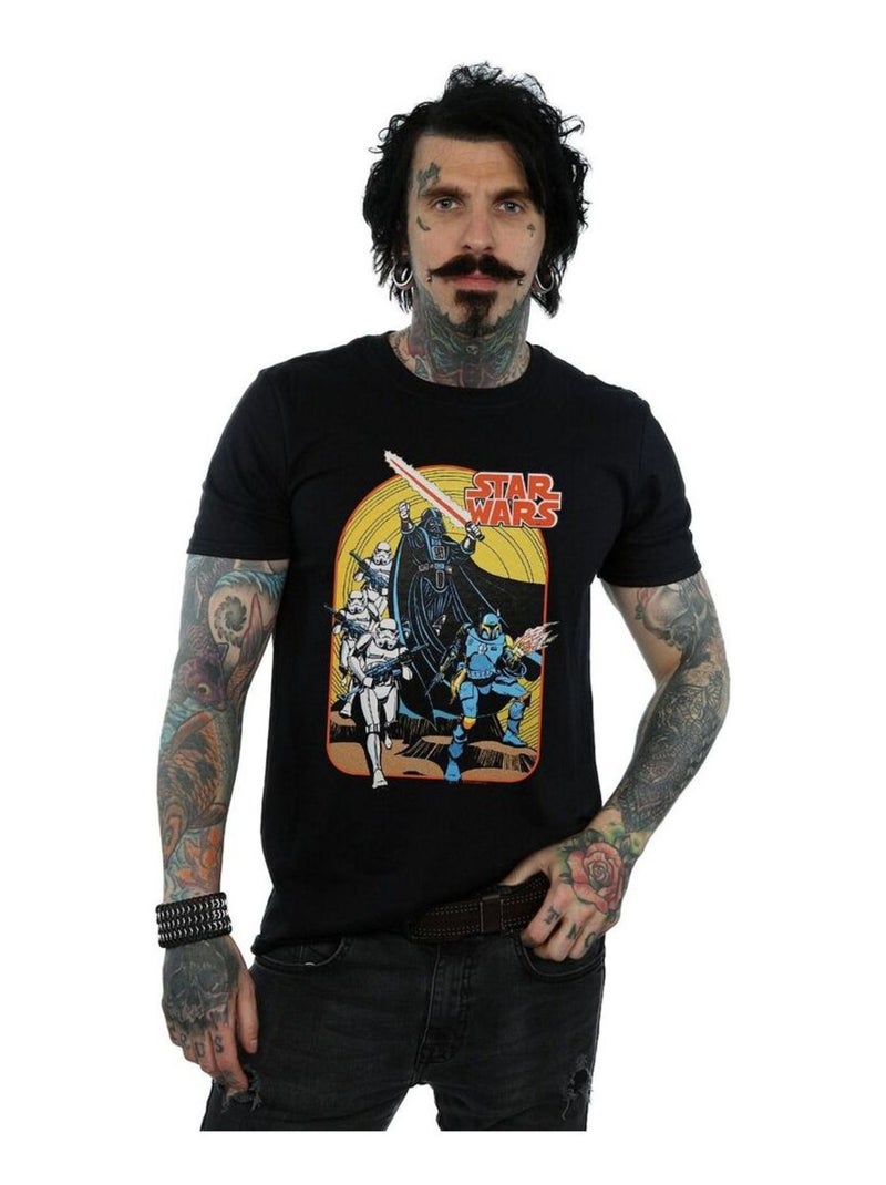 Star Wars - T-shirt motif/style bande dessinée Noir - Kiabi