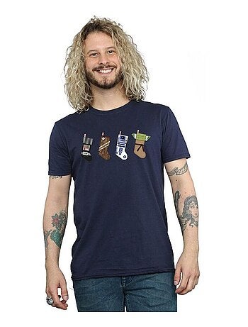 Star Wars - T-shirt motif/style Chaussettes de Noël