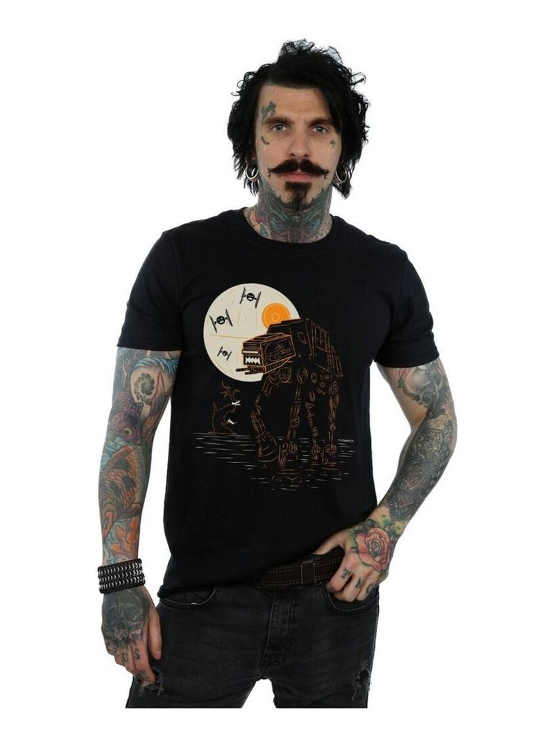 Star Wars - T-shirt motif/style Halloween AT-AT Noir - Kiabi