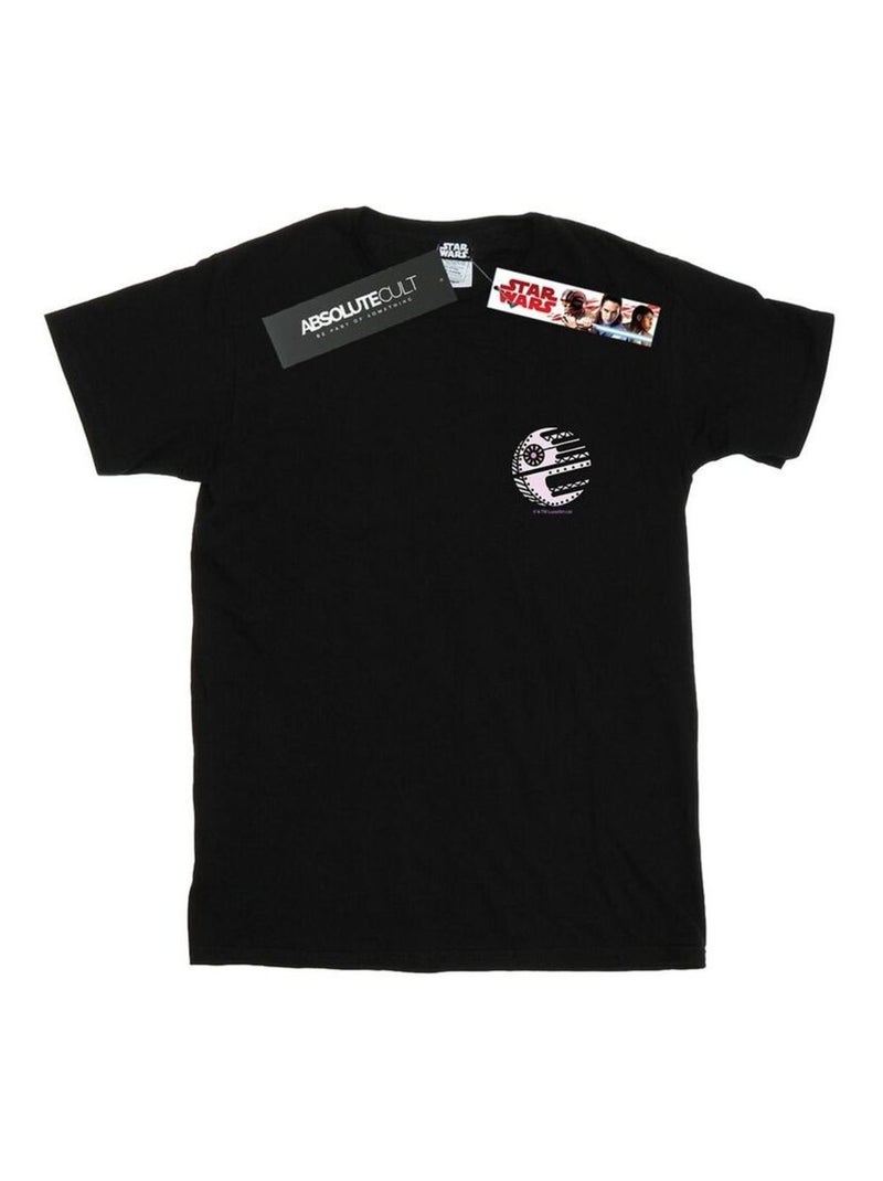 Star Wars - T-shirt motif/style imprimé sur poitrine DEATH STAR Noir - Kiabi