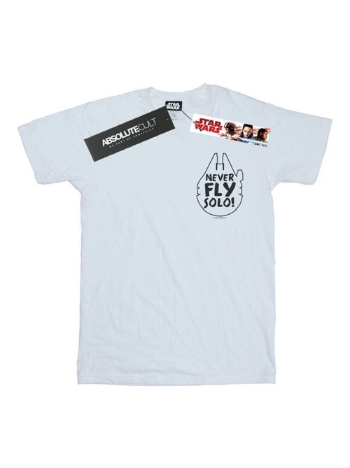 Star Wars - T-shirt NEVER FLY SOLO - Kiabi Star Wars - T-shirt NEVER FLY SOLO - Kiabi