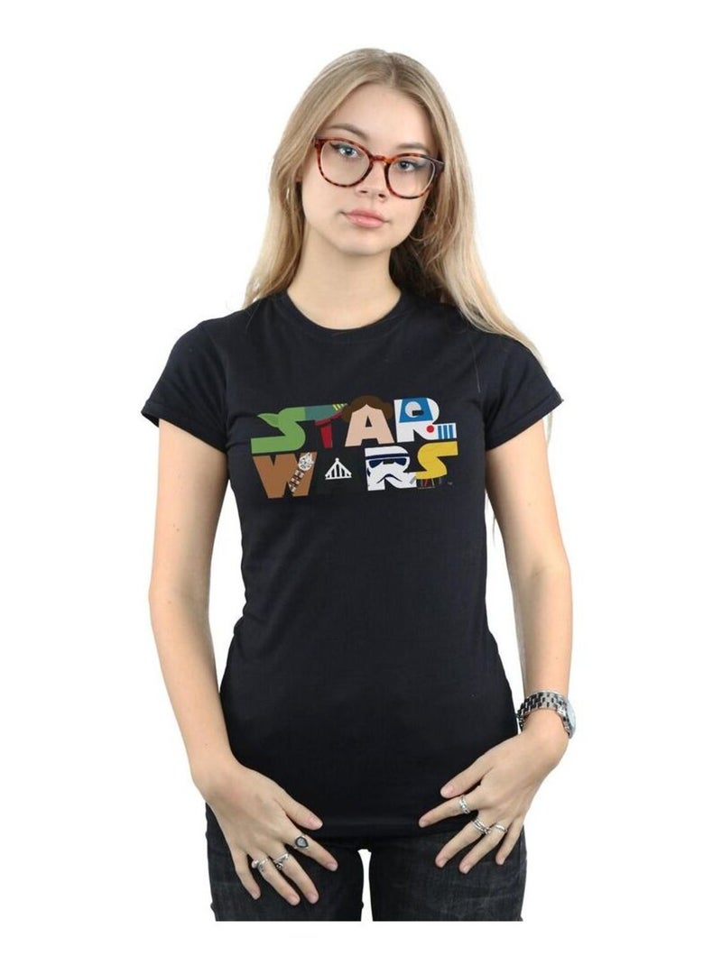 Star Wars - T-shirt Noir - Kiabi