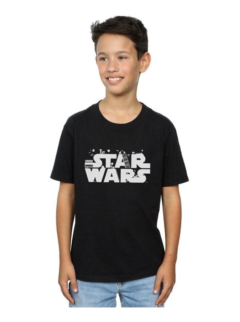 Star Wars - T-shirt Noir - Kiabi