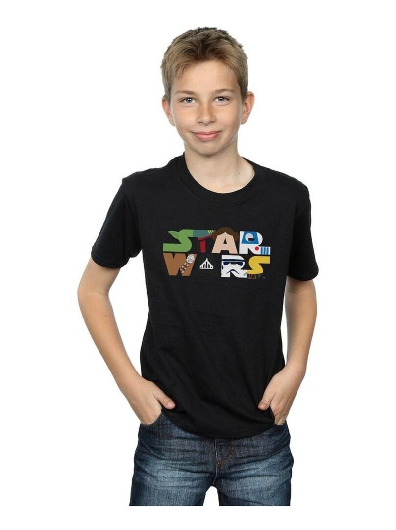 Star Wars - T-shirt Noir - Kiabi