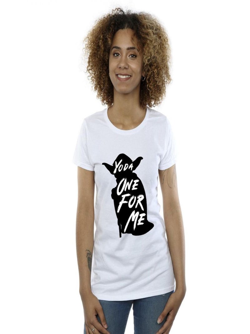 Star Wars - T-shirt ONE FOR ME Blanc - Kiabi
