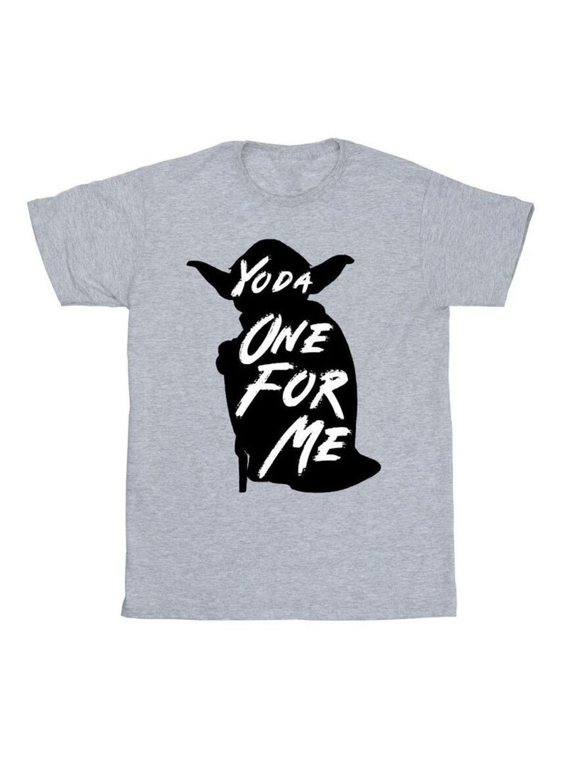 Star Wars - T-shirt ONE FOR ME Gris chiné - Kiabi