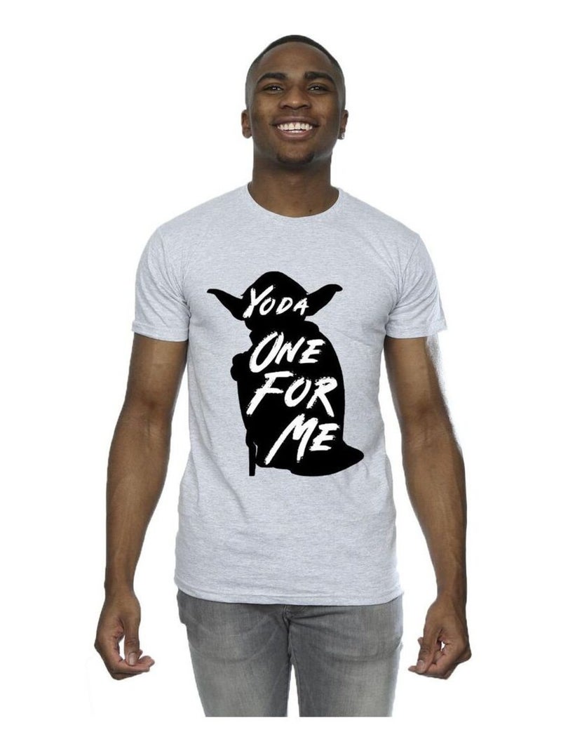 Star Wars - T-shirt ONE FOR ME Gris chiné - Kiabi