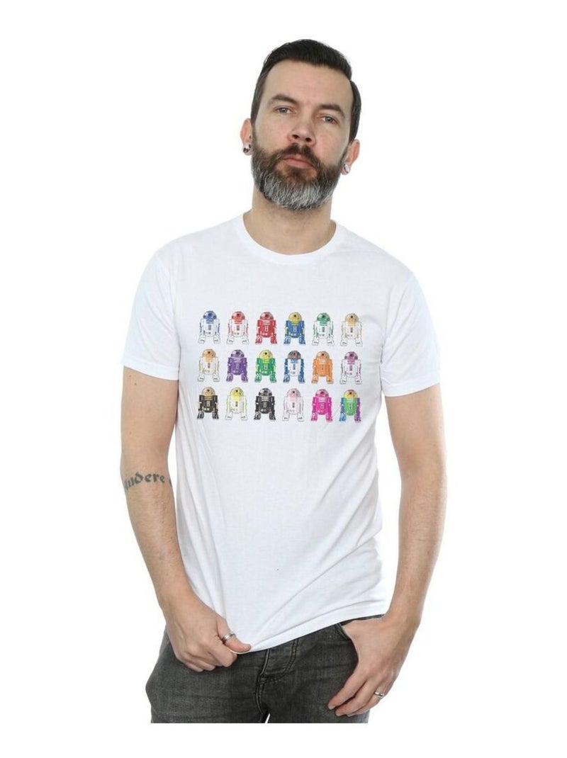 Star Wars - T-shirt R2 UNITS Blanc - Kiabi