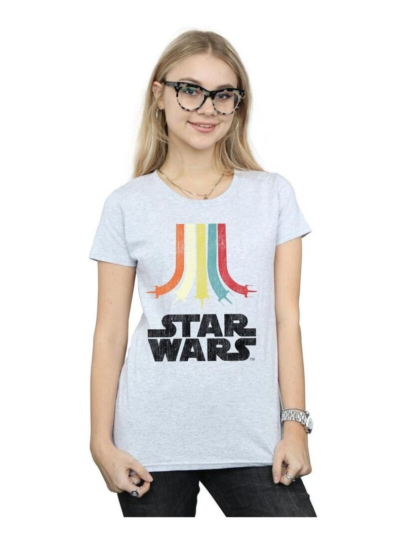 Star Wars - T-shirt RAINBOW Gris chiné - Kiabi