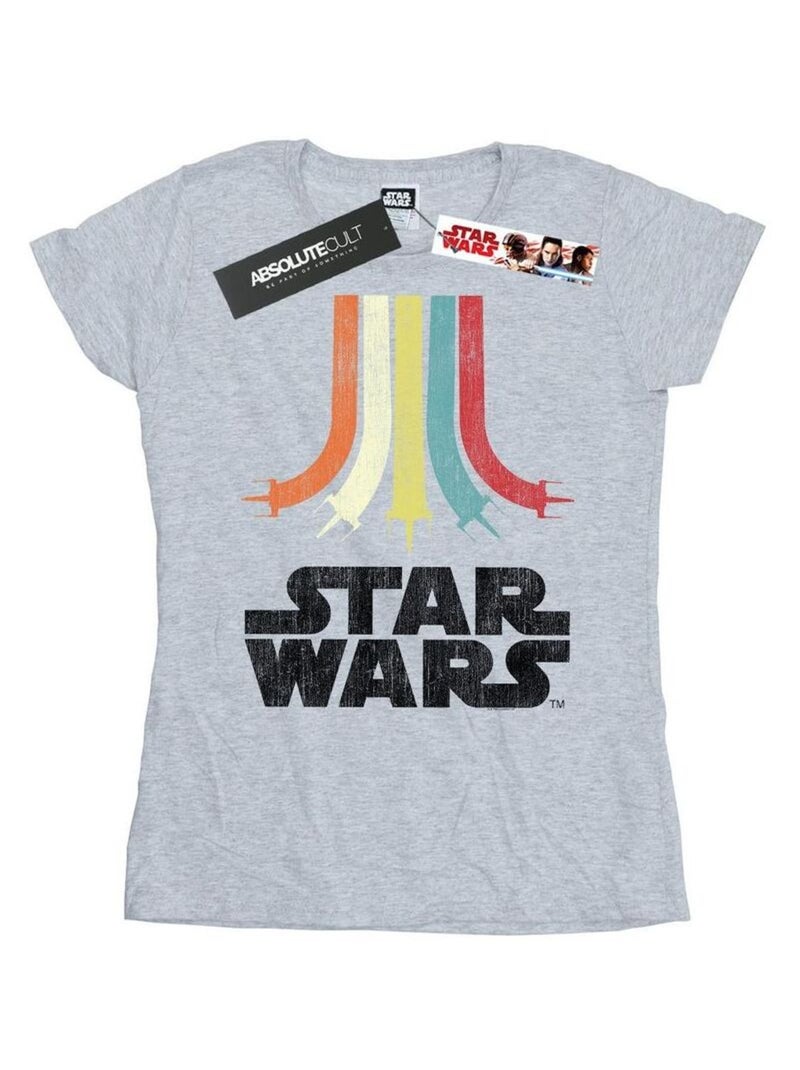Star Wars - T-shirt RAINBOW Gris chiné - Kiabi