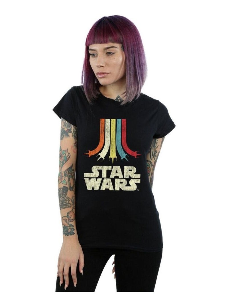 Star Wars - T-shirt RAINBOW Noir - Kiabi