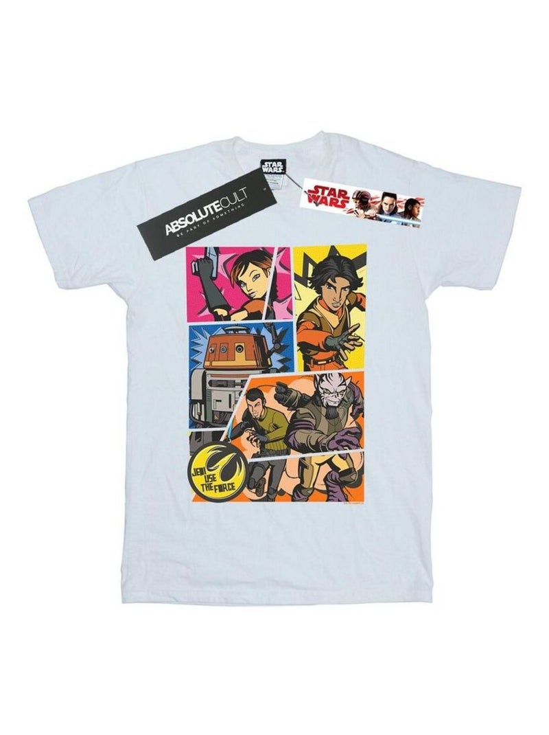 Star Wars - T-shirt REBELS Blanc - Kiabi