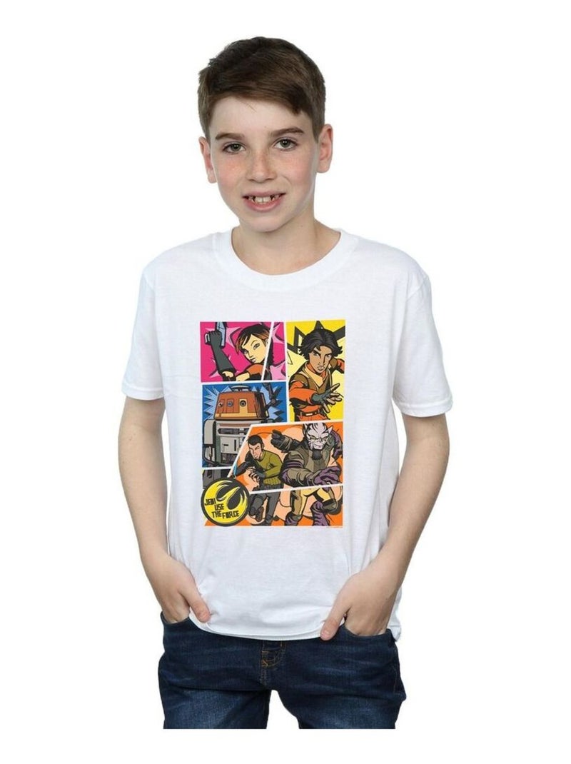 Star Wars - T-shirt REBELS Blanc - Kiabi