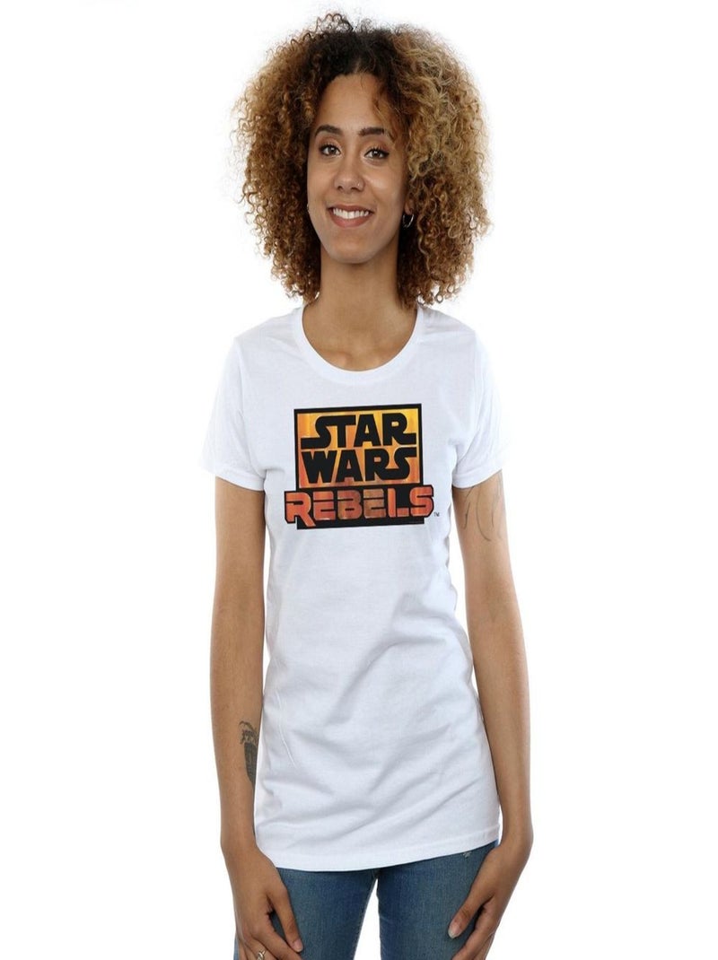Star Wars - T-shirt REBELS Blanc - Kiabi