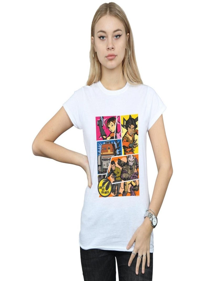 Star Wars - T-shirt REBELS Blanc - Kiabi