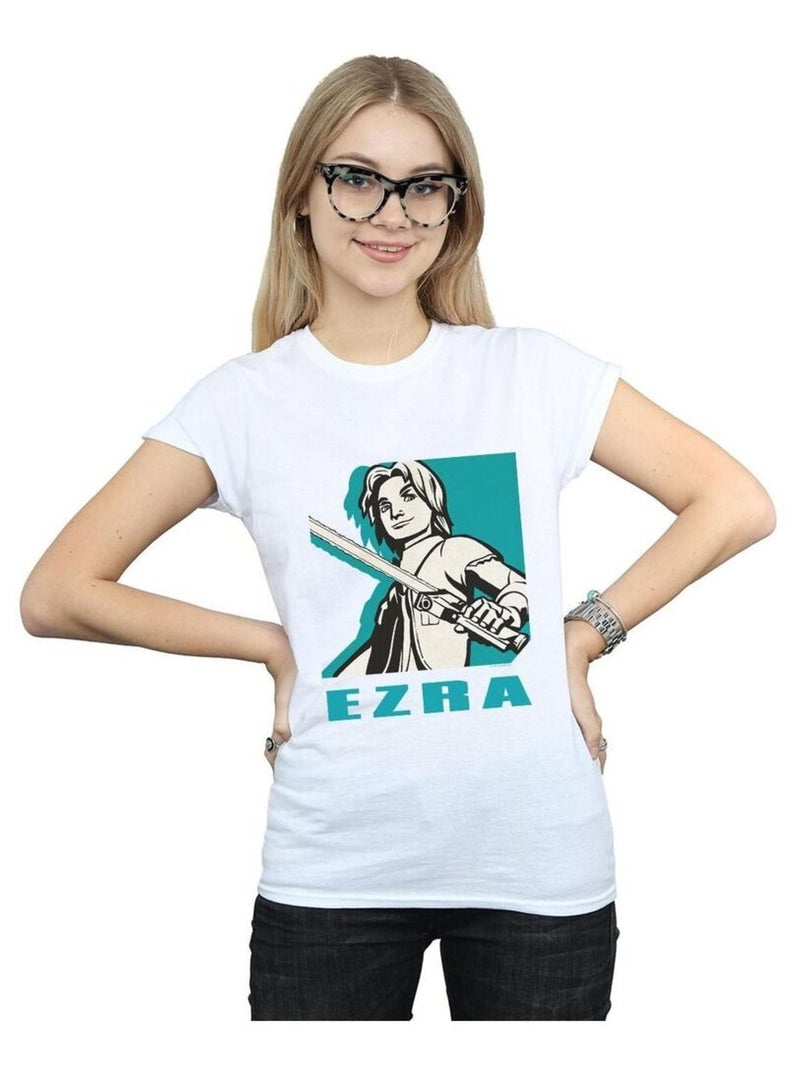 Star Wars - T-shirt REBELS EZRA Blanc - Kiabi