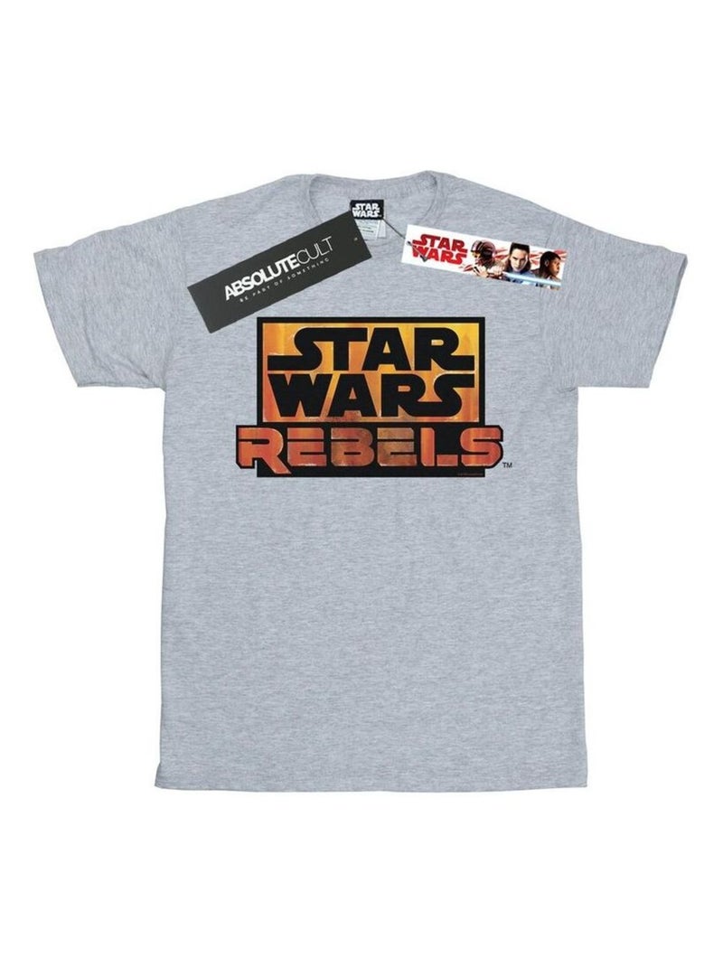Star Wars - T-shirt REBELS Gris chiné - Kiabi