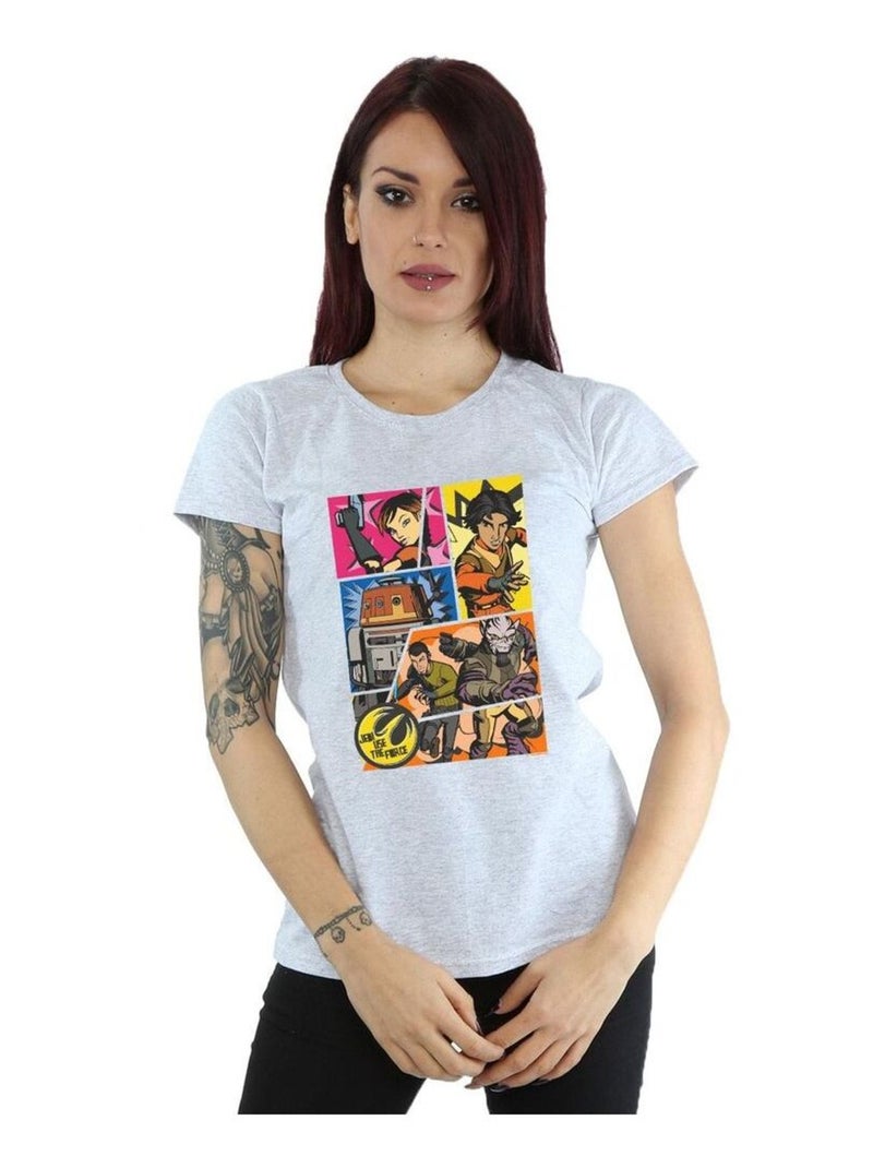 Star Wars - T-shirt REBELS Gris chiné - Kiabi