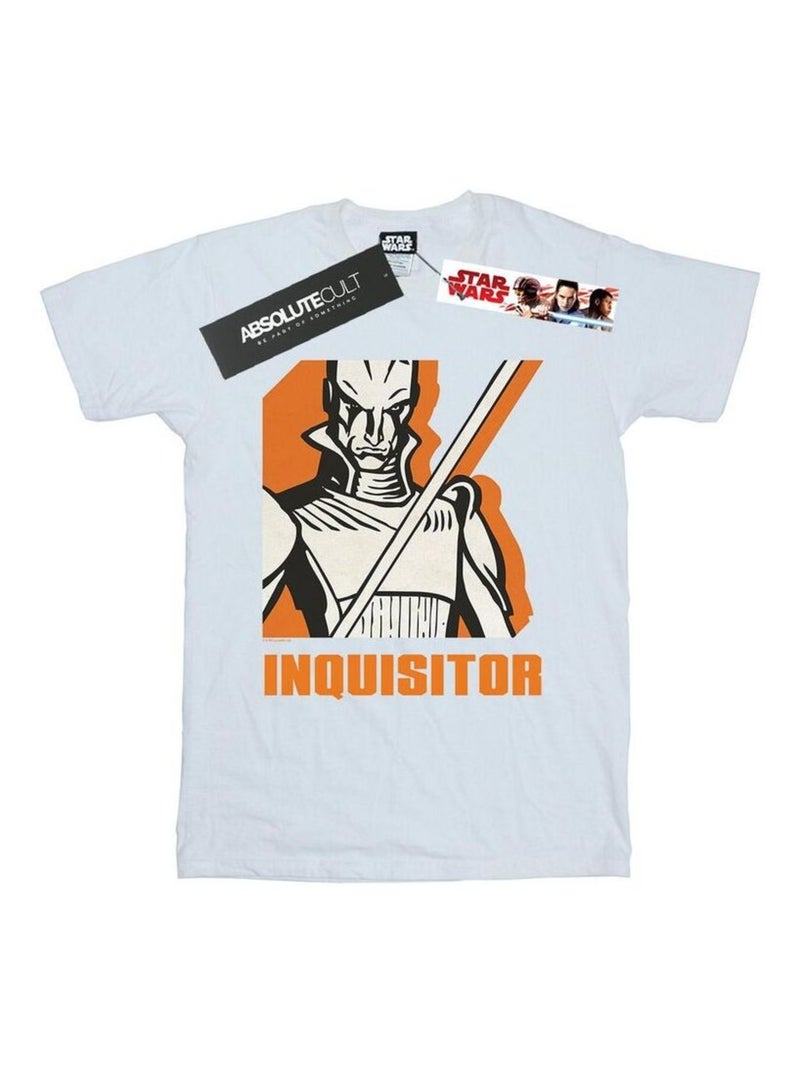 Star Wars - T-shirt REBELS INQUISITOR Blanc - Kiabi