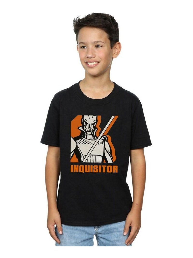 Star Wars - T-shirt REBELS INQUISITOR Noir - Kiabi