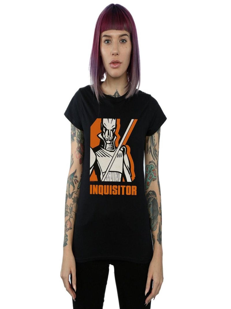 Star Wars - T-shirt REBELS INQUISITOR Noir - Kiabi