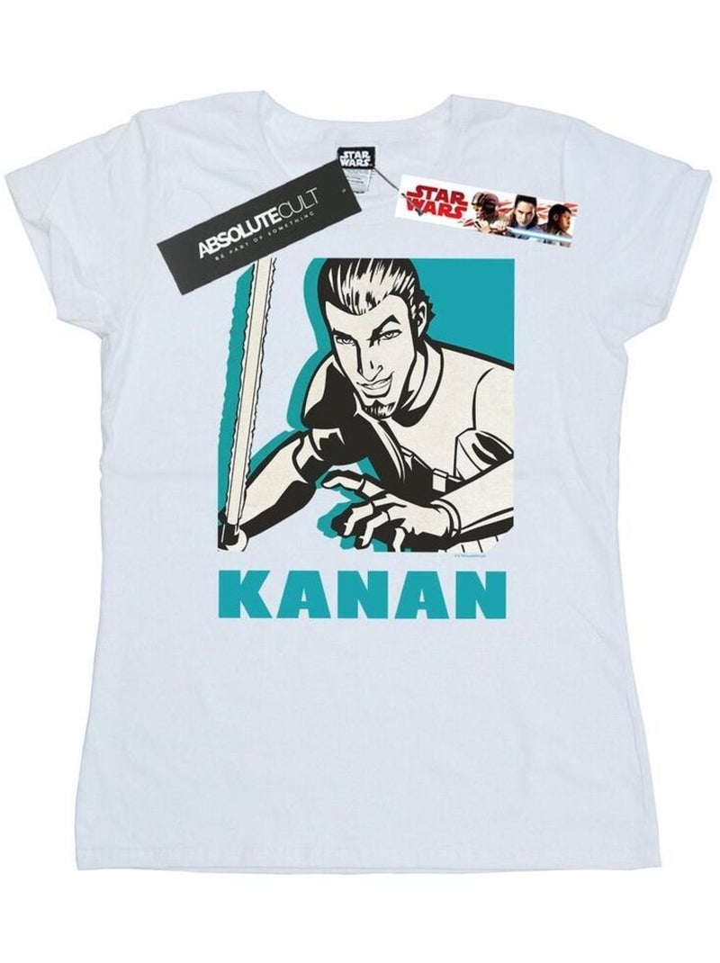 Star Wars - T-shirt REBELS KANAN Blanc - Kiabi