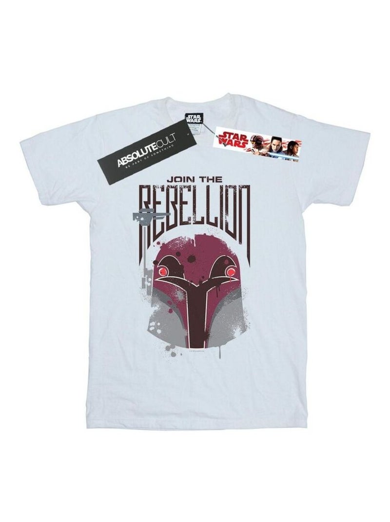 Star Wars - T-shirt REBELS REBELLION Blanc - Kiabi