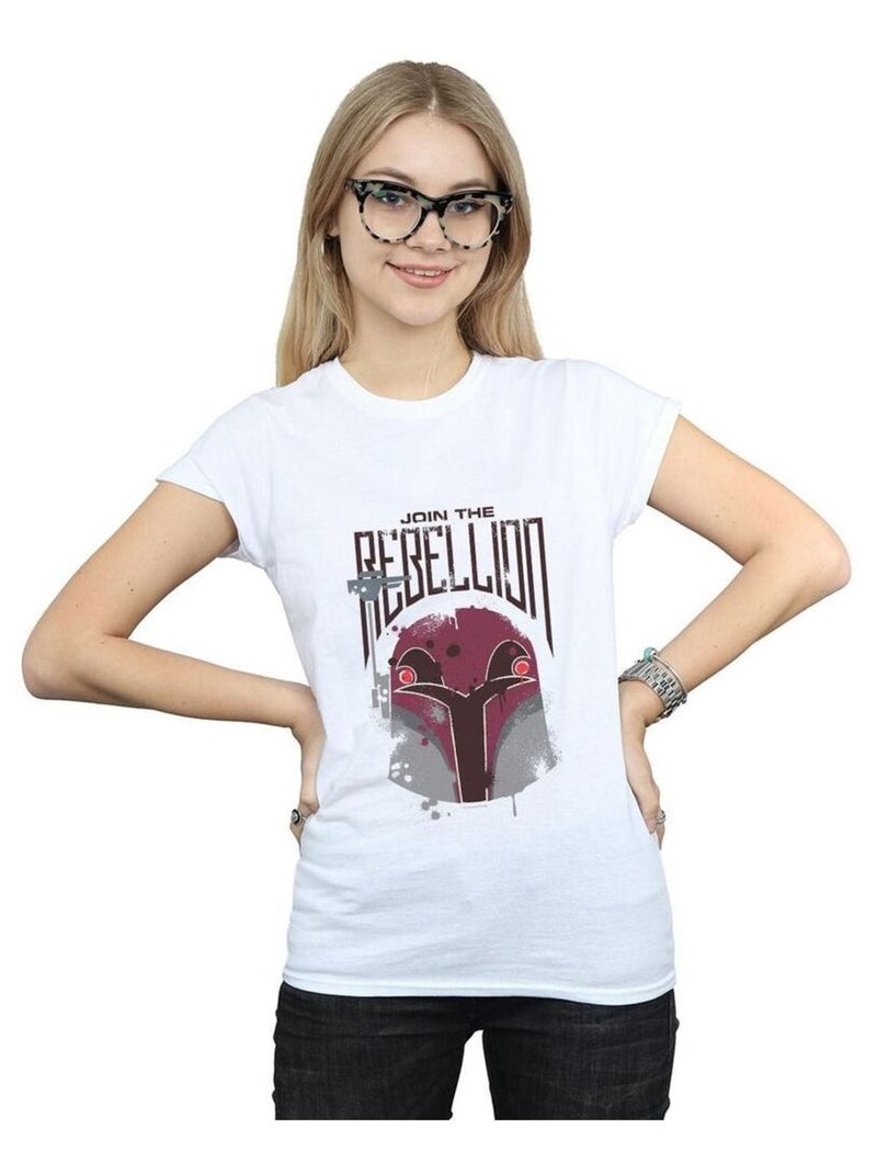 Star Wars - T-shirt REBELS REBELLION Blanc - Kiabi