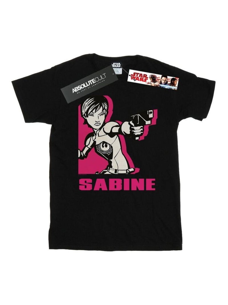 Star Wars - T-shirt REBELS SABINE Noir - Kiabi