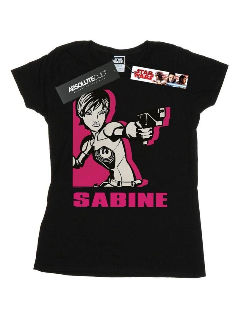 Star Wars - T-shirt REBELS SABINE Noir - Kiabi