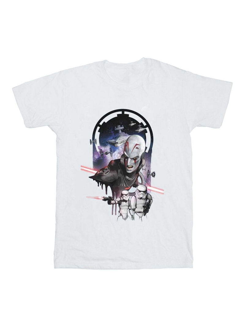 Star Wars - T-shirt REBELS THE GRAND INQUISITOR Blanc - Kiabi
