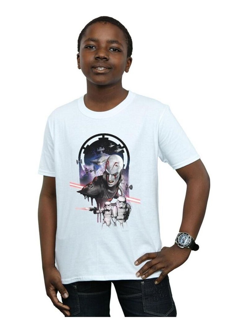 Star Wars - T-shirt REBELS THE GRAND INQUISITOR Blanc - Kiabi