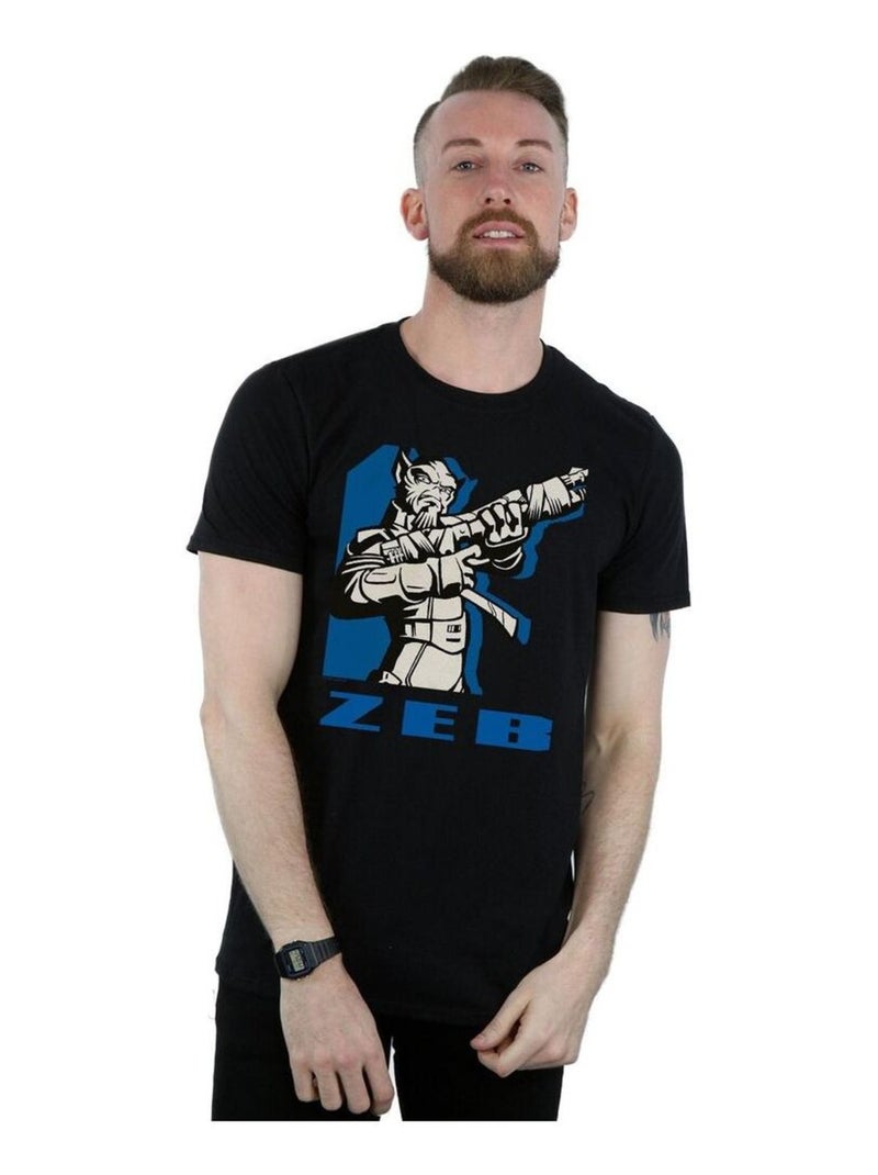 Star Wars - T-shirt REBELS ZEB Noir - Kiabi