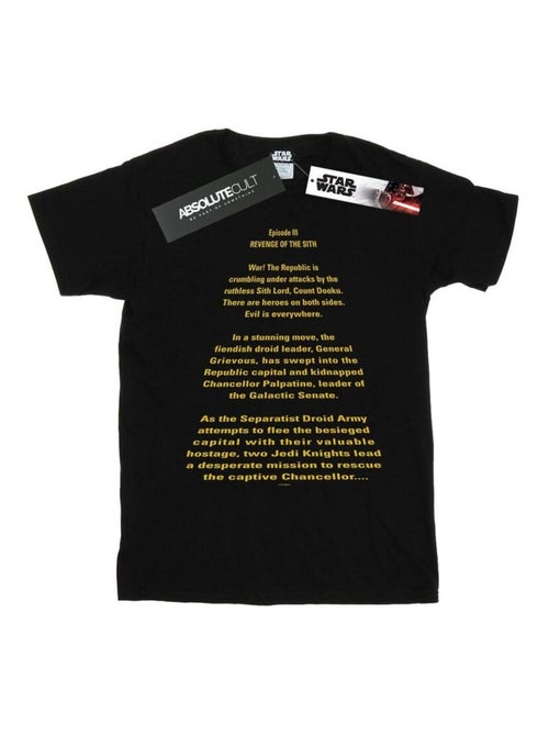 Star Wars - T-shirt REVENGE OF THE SITH OPENING CRAWL - Kiabi Star Wars - T-shirt REVENGE OF THE SITH OPENING CRAWL - Kiabi
