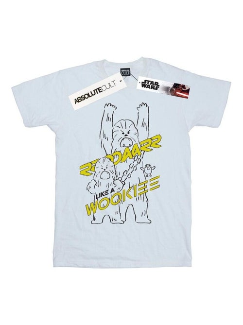Star Wars - T-shirt ROAR LIKE A WOOKIEE - Kiabi