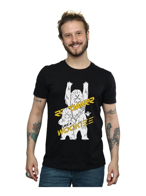 Star Wars - T-shirt ROAR LIKE A WOOKIEE - Kiabi