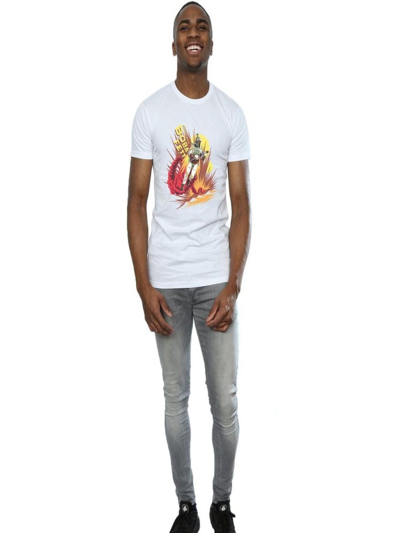 Star Wars - T-shirt ROCKET POWERED Blanc - Kiabi