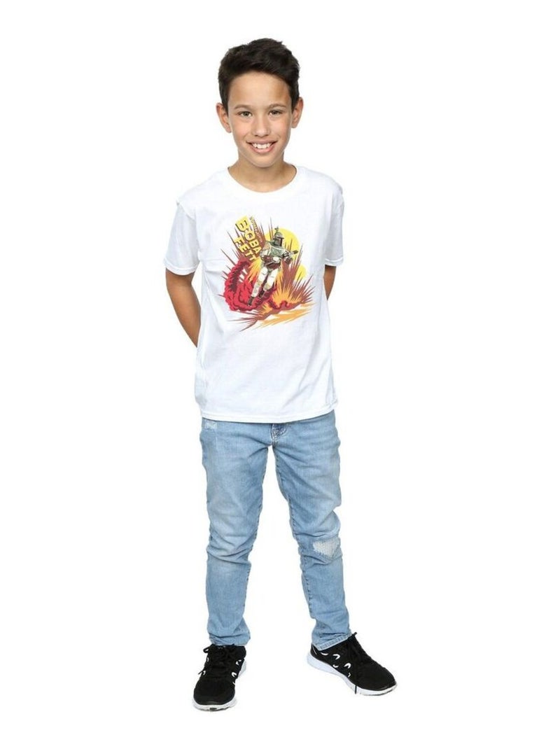 Star Wars - T-shirt ROCKET POWERED Blanc - Kiabi