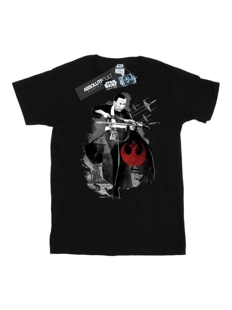 Star Wars - T-shirt ROGUE ONE AIMING CHIRRUT Noir - Kiabi